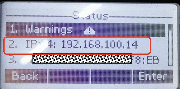 Yealink phone IP Address.